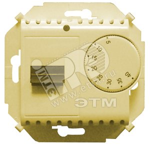 15 Регулятор для теплого пола с зондом 16А 230В 3600Вт 5-40 гр. IP20 слоновая кость