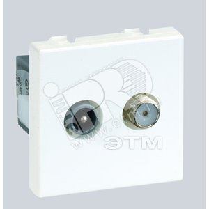 Connect Розетка TV-SAT винты белый