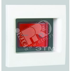 Connect Выключатель с подсветкой биполярный 16А K45 45х45мм белый