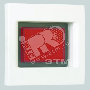 Connect Индикатор напряжения красня подсветка K45 45х45мм белый