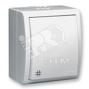 15 Aqua Выключатель проходной с 3-х мест (перекрёстный) IP54 10А 250В винтовой зажим S15A белый