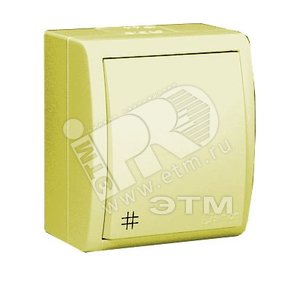 15 Aqua Выключатель проходной с 3-х мест (перекрёстный) с подсвет. IP54 10А 250В винт.заж. S15A с.кость