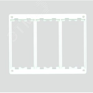 Connect Рамка на 3 S-модуля к монтажным коробкам SM350, SM360, Сима Класик, белый
