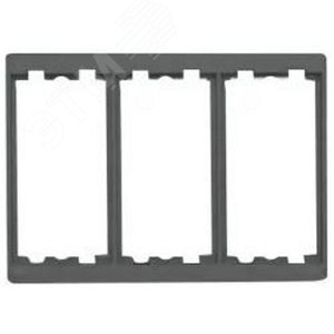 Connect Рамка для настенных блоков Сима Классик на 3 S-модуля, графит