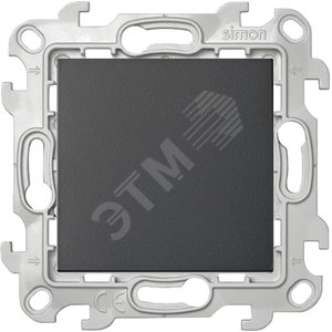 Выключатель кнопочный, графит