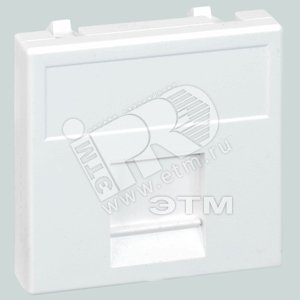 Connect Адаптер на 1 RJ45 CJ545U(FM) CJ546U(FM) шторка 45х45мм SС белый