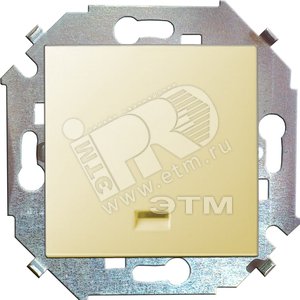 Выключатель одноклавишный, с подсветкой, 16А 250В, винтовой зажим, слоновая кость