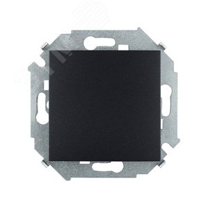 Выключатель одноклавишный, скрытой установки, 10А 250В, графит
