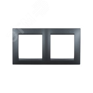 15 Рамка на 2 поста графит