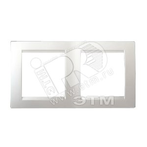 15 Рамка на 2 поста белый