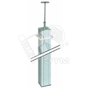 Connect Колонна 2-сторонняя К45 с телескопическим упором 80х80 мм 3м SC алюминий