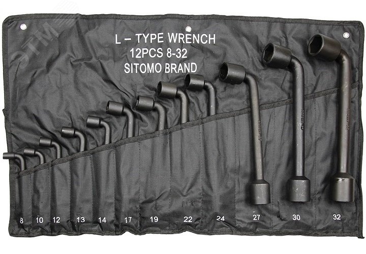 Набор ключей торцевых изогнутых 12 шт. (8-32) SITOMO