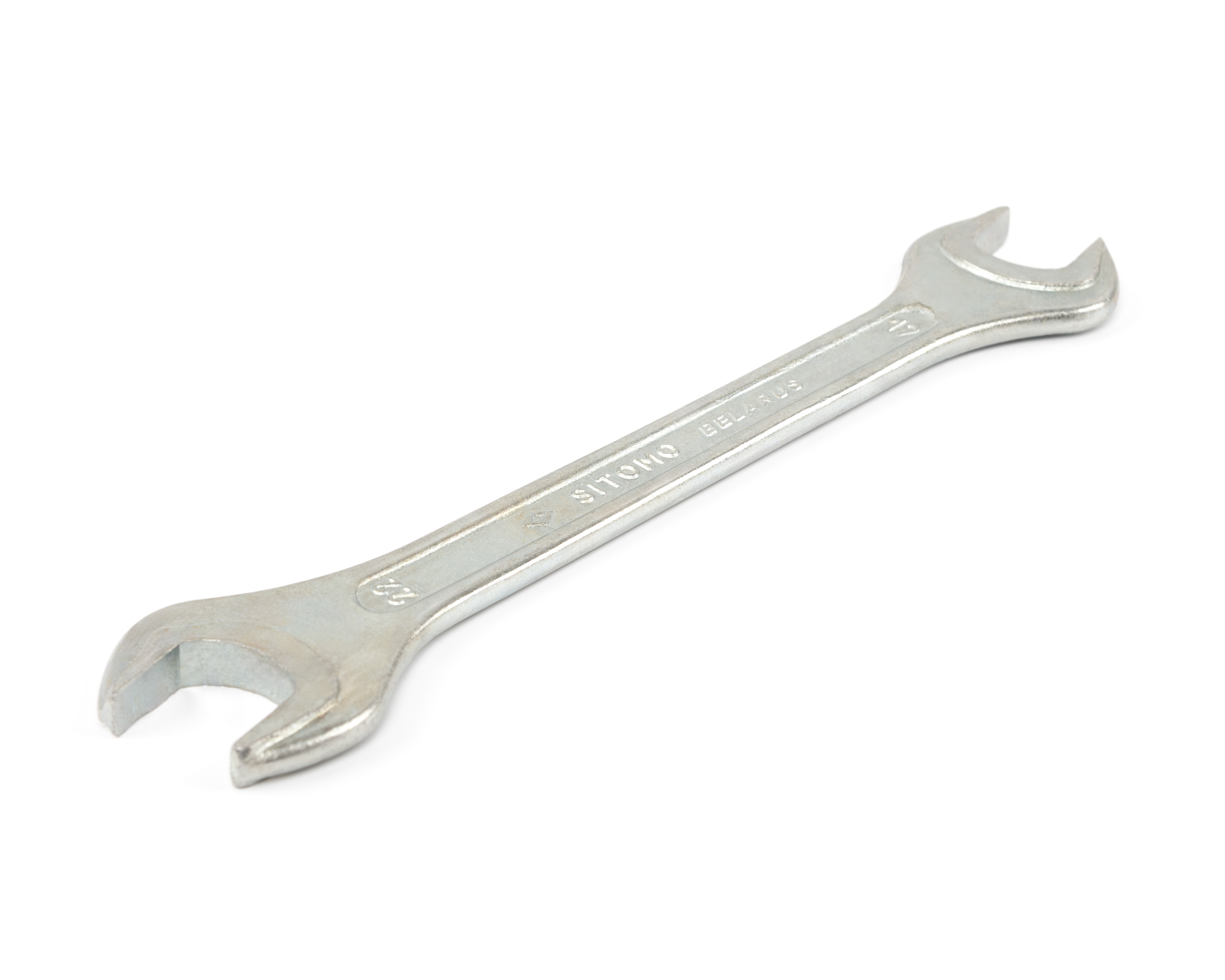 Ключ гаечный рожковый двусторонний 19x22 оцинкованный SITOMO BELARUS