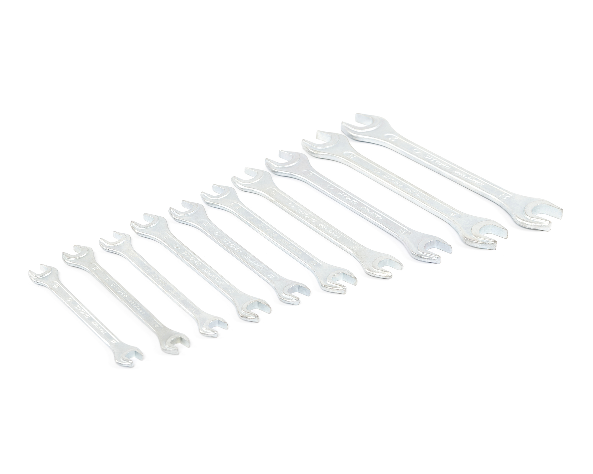 Набор ключей гаечных рожковых двусторонних 10 шт. (8-24) вак.уп. SITOMO BELARUS