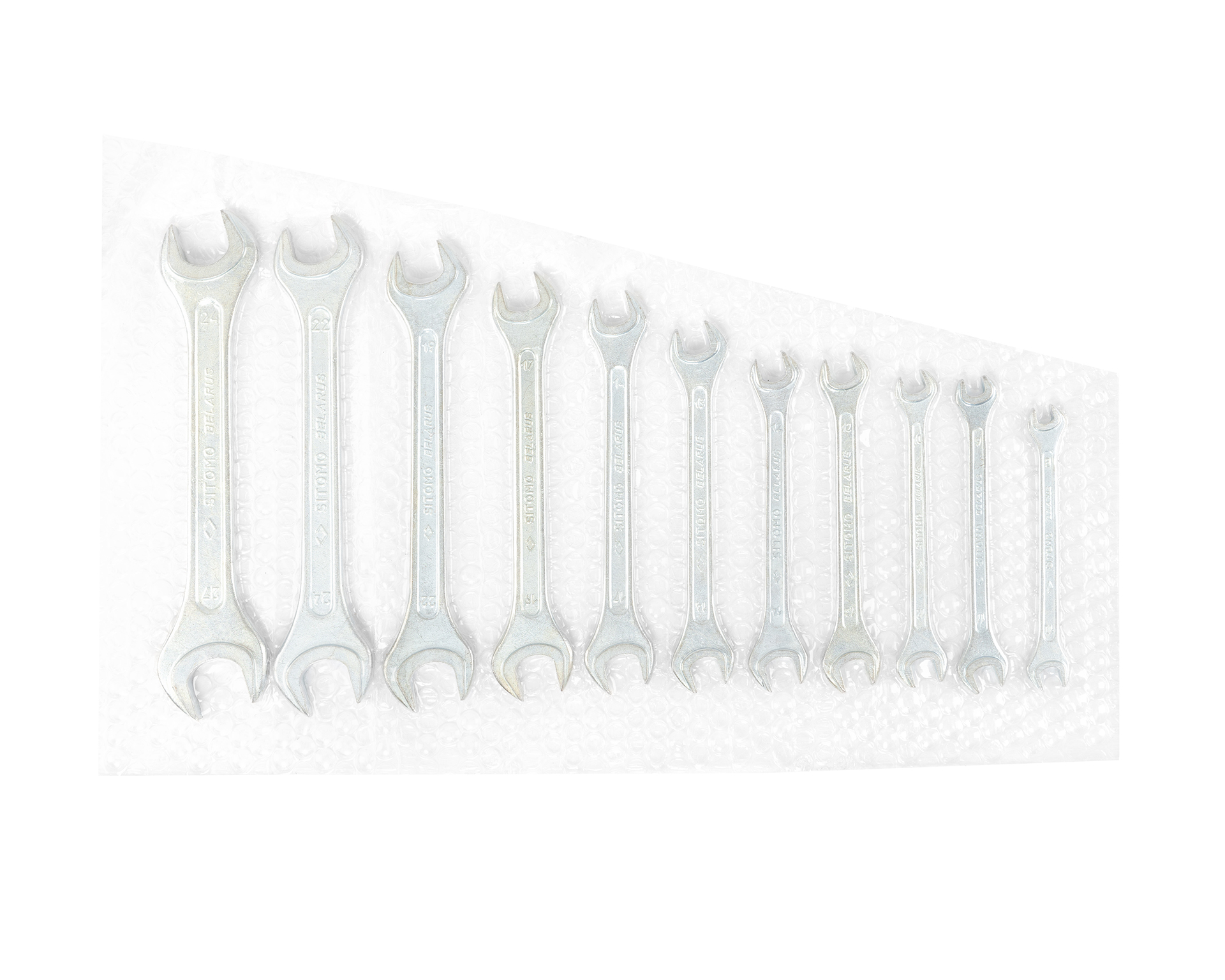 Набор ключей гаечных рожковых двусторонних 11 шт. (8-27) вак.уп. SITOMO BELARUS