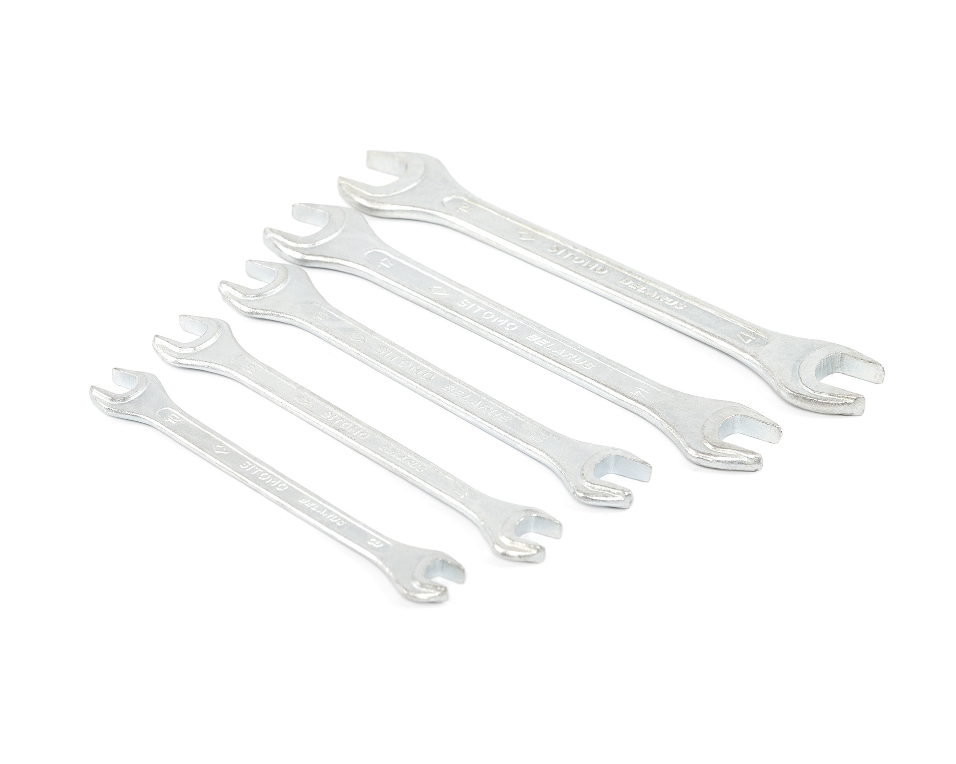 Набор ключей гаечных рожковых двусторонних 5 шт. (8-19) вак.уп. SITOMO BELARUS