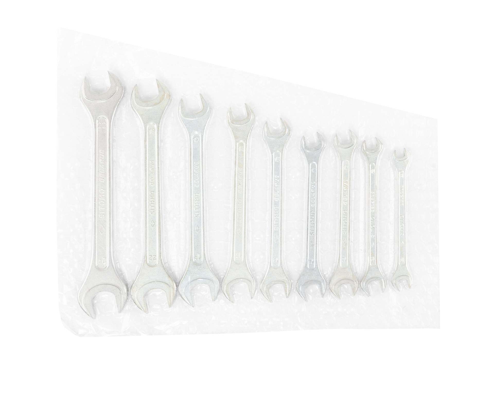 Набор ключей гаечных рожковых двусторонних 9 шт. (8-24) вак.уп. SITOMO BELARUS