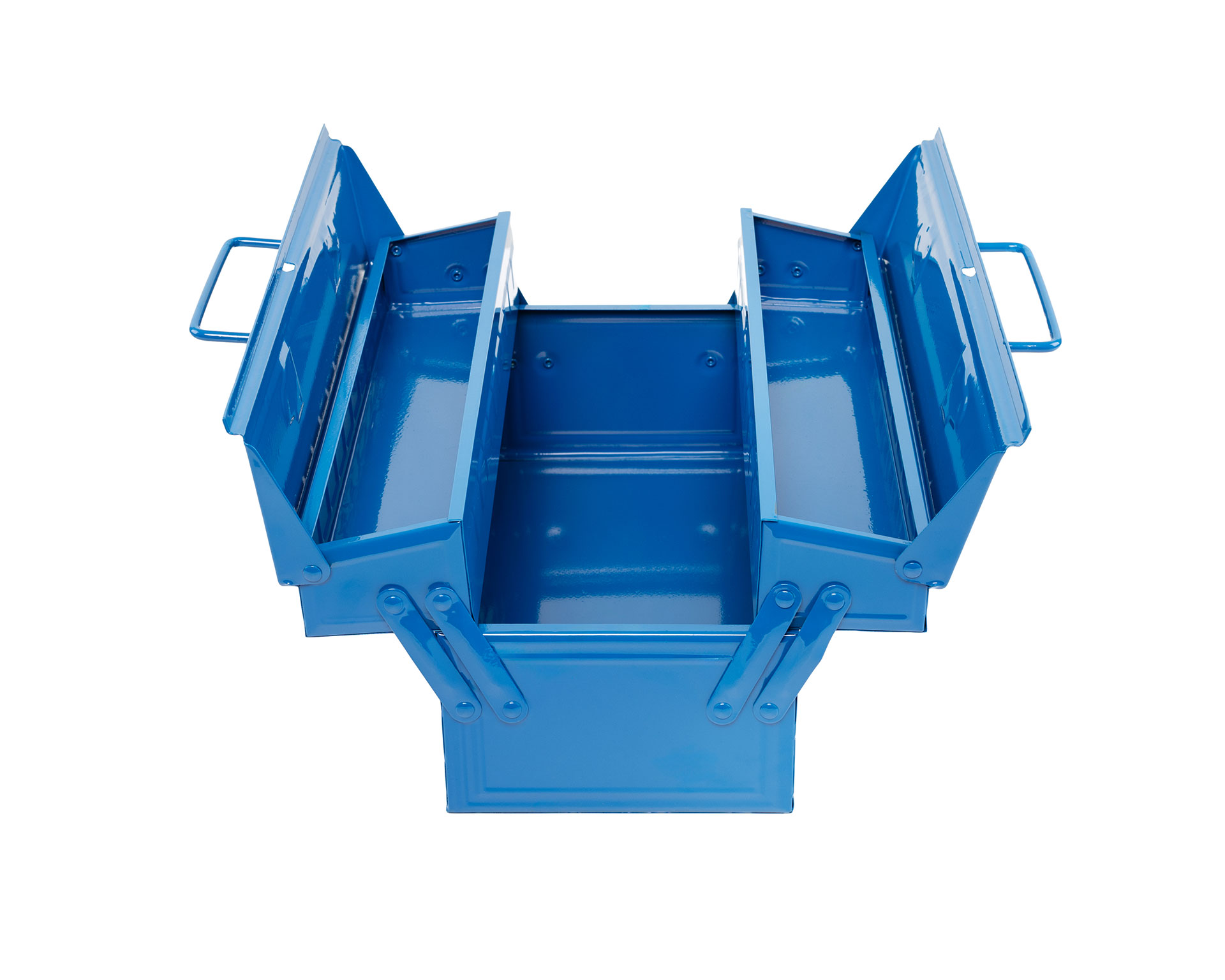 Ящик для инструмента 345х160х165 металлический 3-х секционный SITOMO