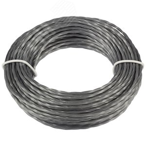 Леска для триммера 2,0 мм*15м (Квадрат перекрученный)