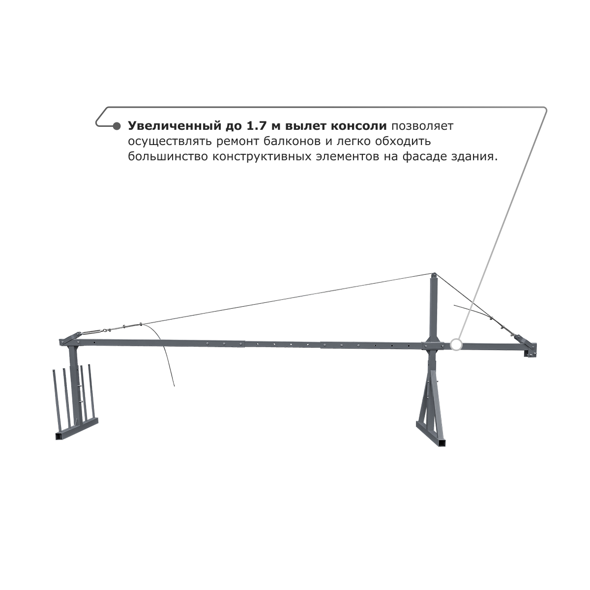 Строительная люлька ZLP-630-60 (длина троса 60 м)