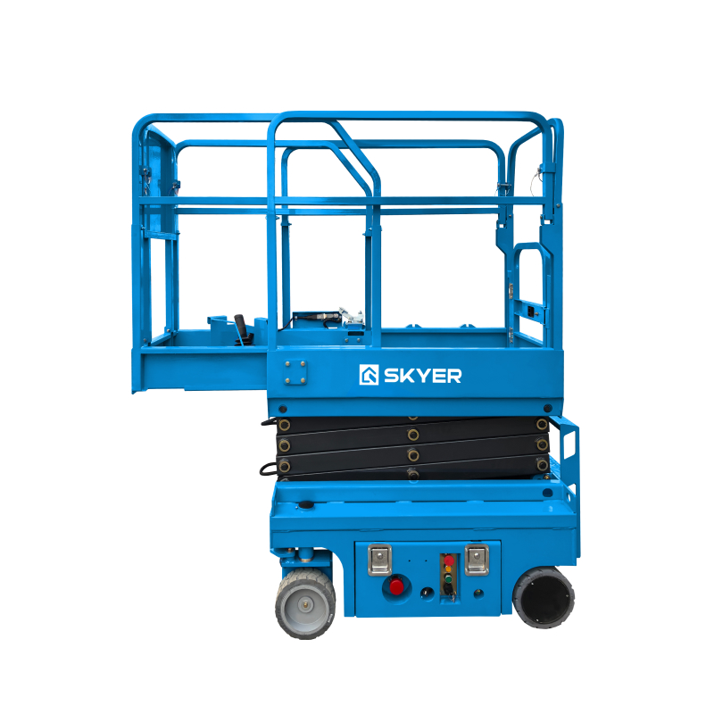 Самоходный ножничный подъемник SKYER PL0524 с выдвижной платформой (узкая база)