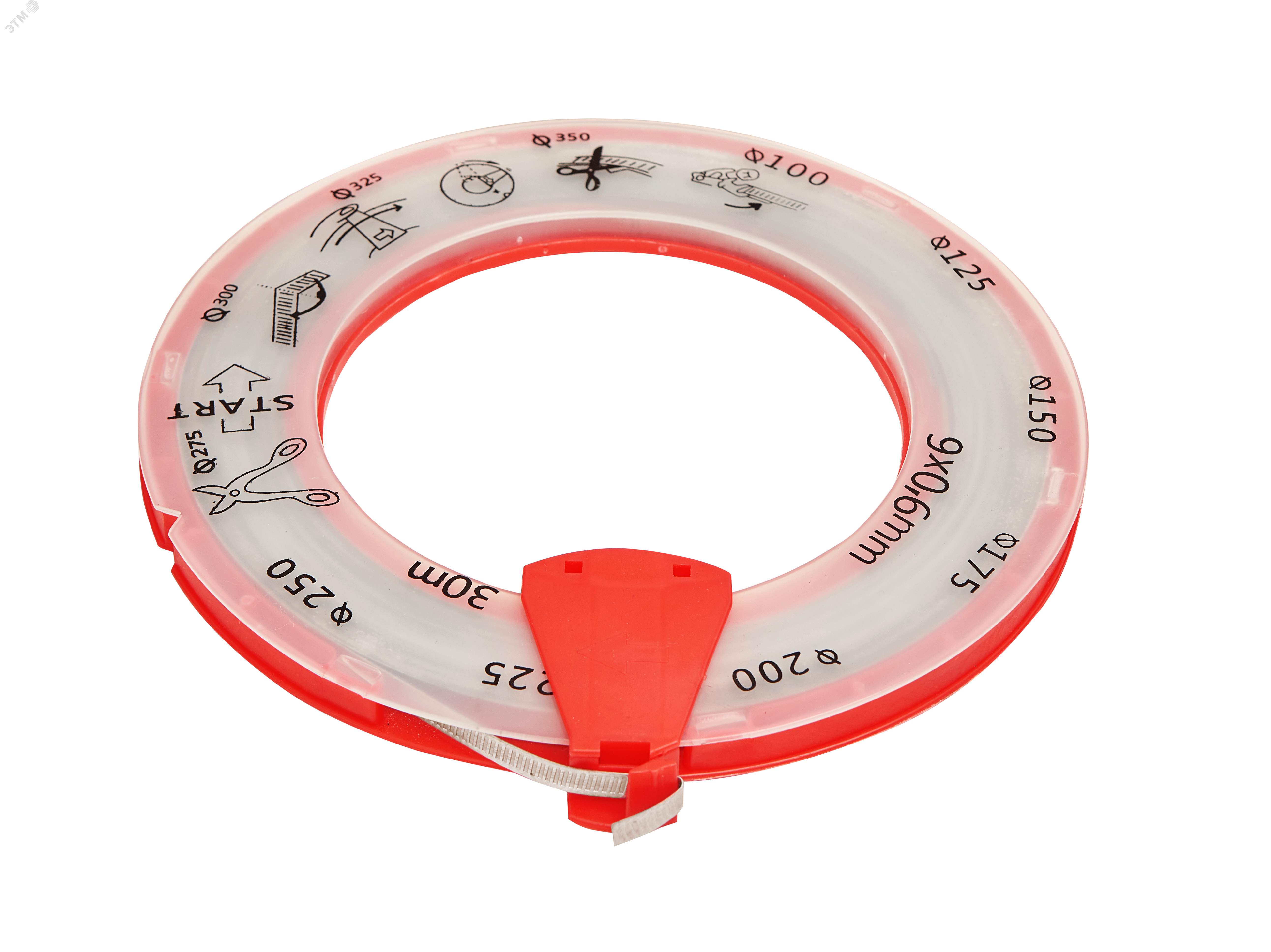 Лента хомутная оцинкованная (30 м/ 9 мм)