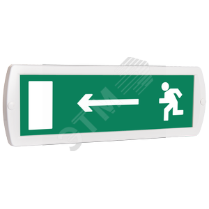 Оповещатель охранно-пожарный комбинированный Т 12-З (звуковой) Человек стрелка влево в дверь (зеленый фон)