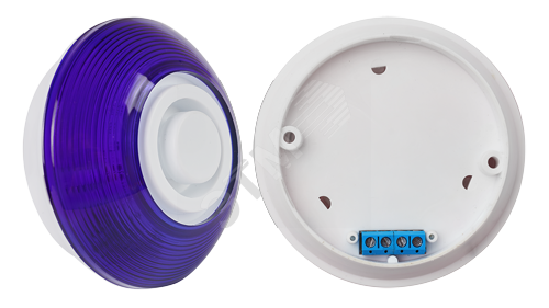 Сирена Марс 12-КП (звук и синяя строб-вспышка). Оповещатель охранно-пожарный комбинированный