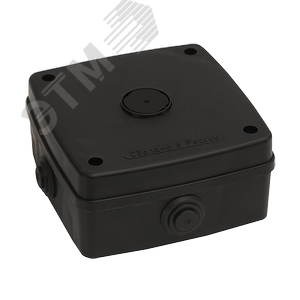 Коробка монтажная универсальная МК-1 (чёрная) для видеокамер