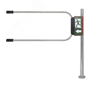 Калитка аварийного выхода с электромагнитом, хромированная