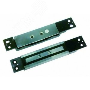 Замок сдвиговый электромагнитный, мониторинг, внутреннее исполнение, 12 VDC / 220мА или 24VDC / 190мА, усилие 1200 кг, размеры 182х30х25 мм