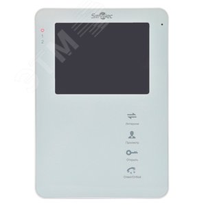 Монитор домофона с диагональю 4'', с памятью, белый