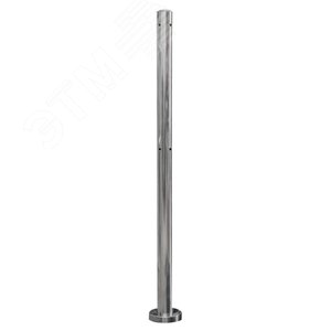 Стойка двухсторонняя угловая, хромированная, 1000 х D50 мм