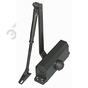 Доводчик двери c тягой EN 2, 30 - 45 кг, 850 мм, двухскоростной, BR - бронза