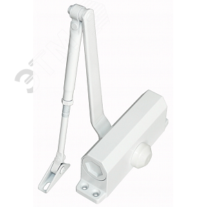 Доводчик двери c тягой EN 2, 30 - 45 кг, 850 мм, двухскоростной, WT - белый