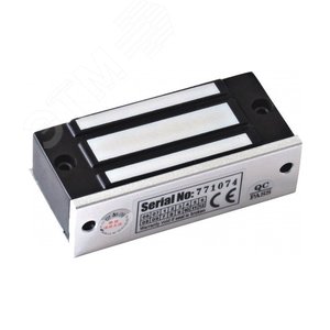 Замок электромагнитный, внутреннее исполнение, 12 VDC / 100мА, усилие 50 кг, размеры 80х33х20 мм