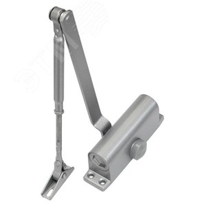 Доводчик двери c тягой EN 2, 30 - 45 кг, 850 мм, двухскоростной, SL - алюм