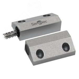 Датчик магнитоконтактный , НР, серебряный, накладной, металлорукав, зазор 50 мм