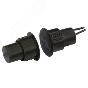 Датчик магнитоконтактный , НР, коричневый, врезной  зазор 35 мм