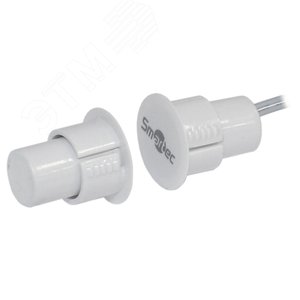 Датчик магнитоконтактный , НР, белый, врезной  зазор 35 мм