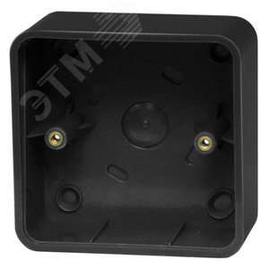 Адаптер пластиковый для накладного монтажа, черный