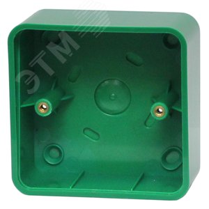 Адаптер пластиковый для накладного монтажа, зеленый