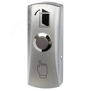 Кнопка металлическая, накладная, НР контакты, размер 83х32х25 мм