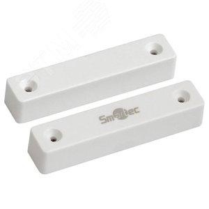 Датчик магнитоконтактный  НЗ, белый, накладной для деревянных дверей, зазор 25мм