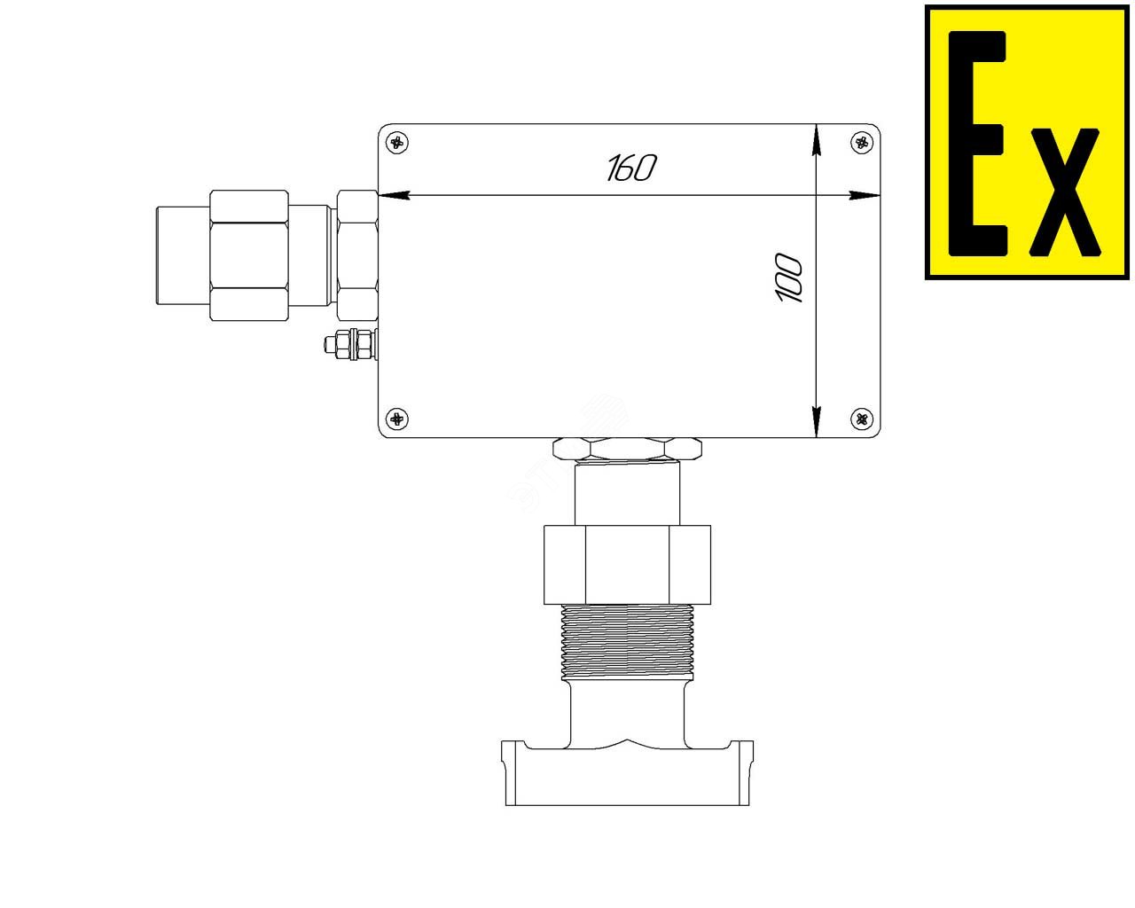 Коробка коммутационная взрывозащищенная для греющего кабеля КВМК ГК 101