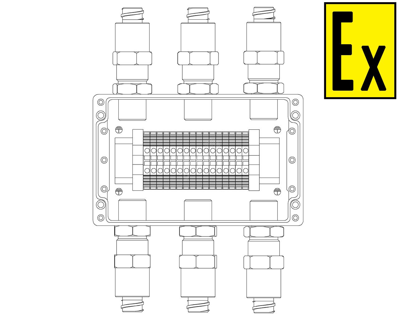 Коробка коммутационная взрывозащищенная КВМК 1602