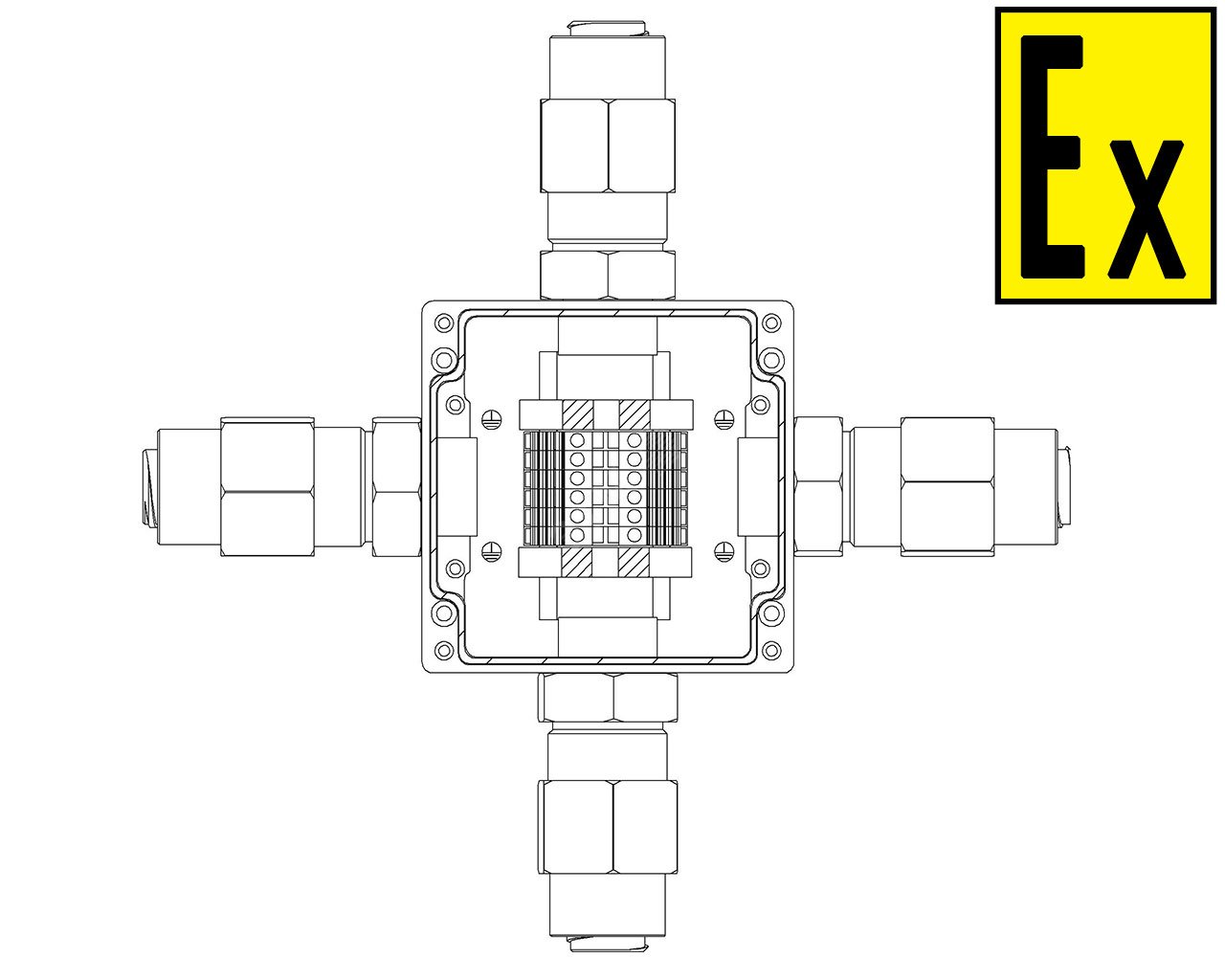 Коробка коммутационная взрывозащищенная КВМК 607