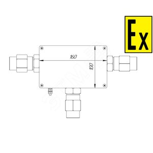 Коробка коммутационная взрывозащищенная для греющего кабеля КВМК ГК 106