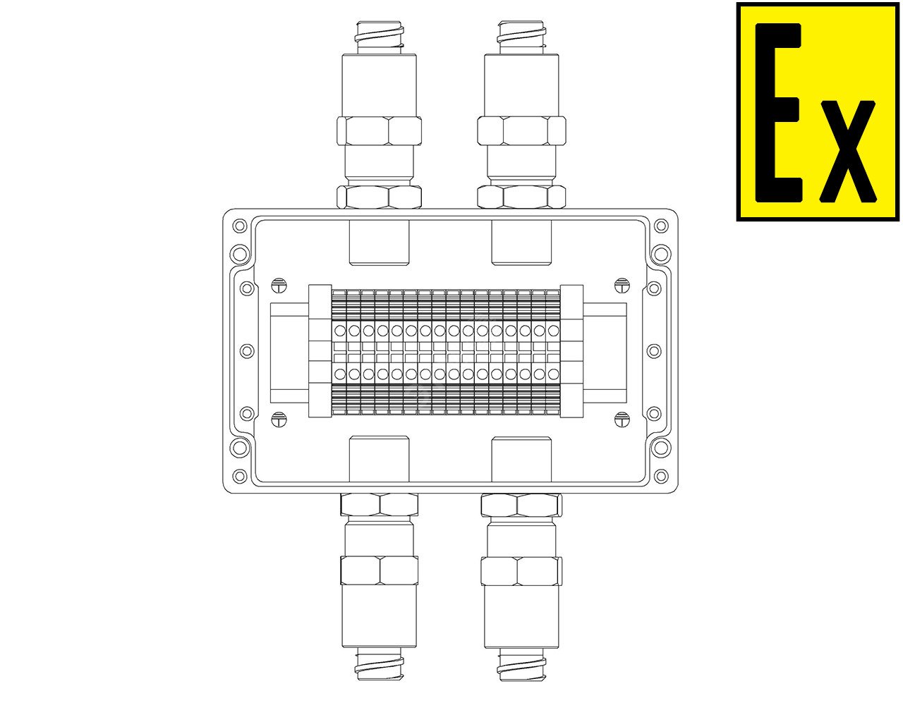 Коробка коммутационная взрывозащищенная КВМК 1601