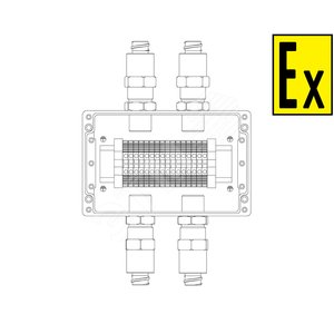 Коробка коммутационная взрывозащищенная КВМК 1601